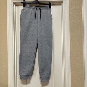 Joggers Sweatpants Gray Zipper Pocket Members Mark S